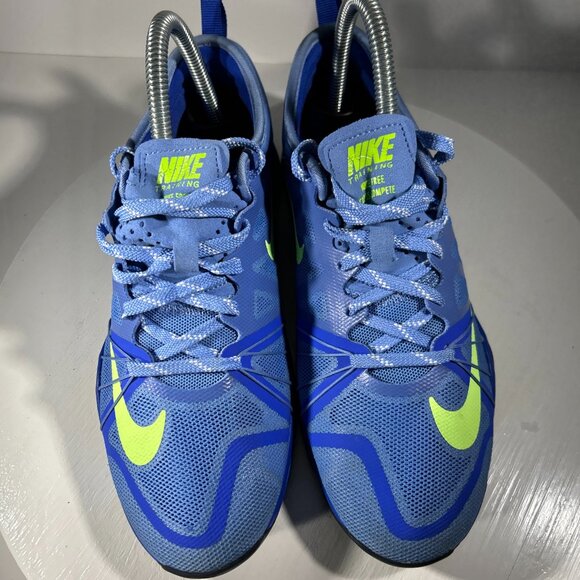 Nike Free Cross Complete Womens Running Shoes Sneakers Size 7 Blue Volt Walking - Picture 3 of 13